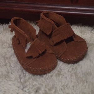Baby size 3 Minnetonka slippers